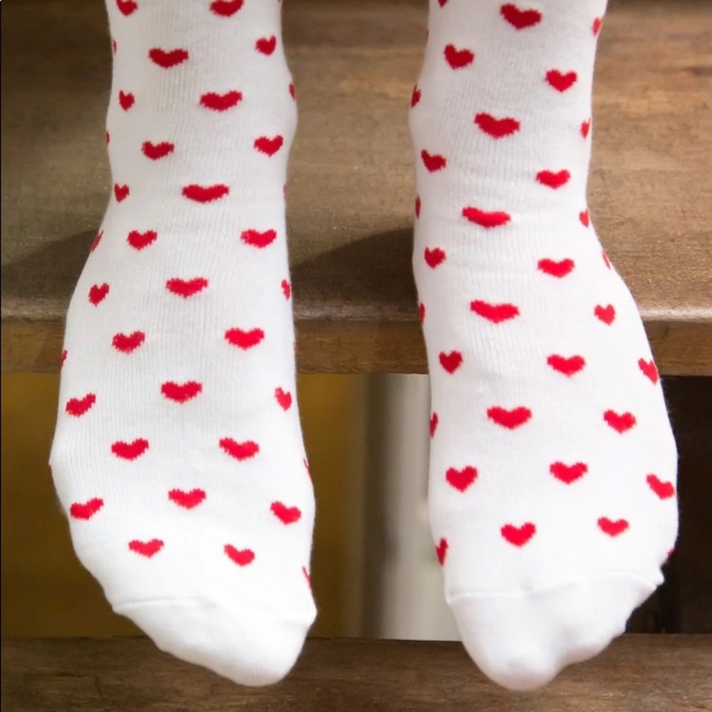 Brandy Melville Red Heart Socks - Picture 9 of 11